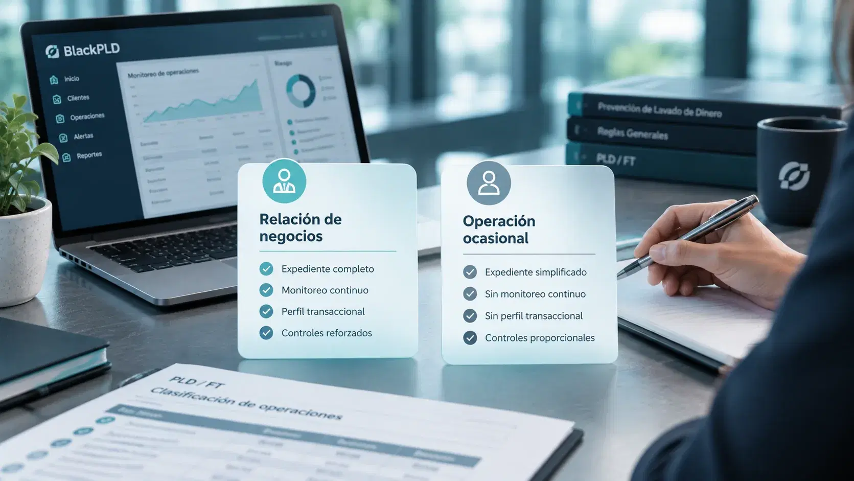 Diferencia entre relación de negocios y operación ocasional en PLD México